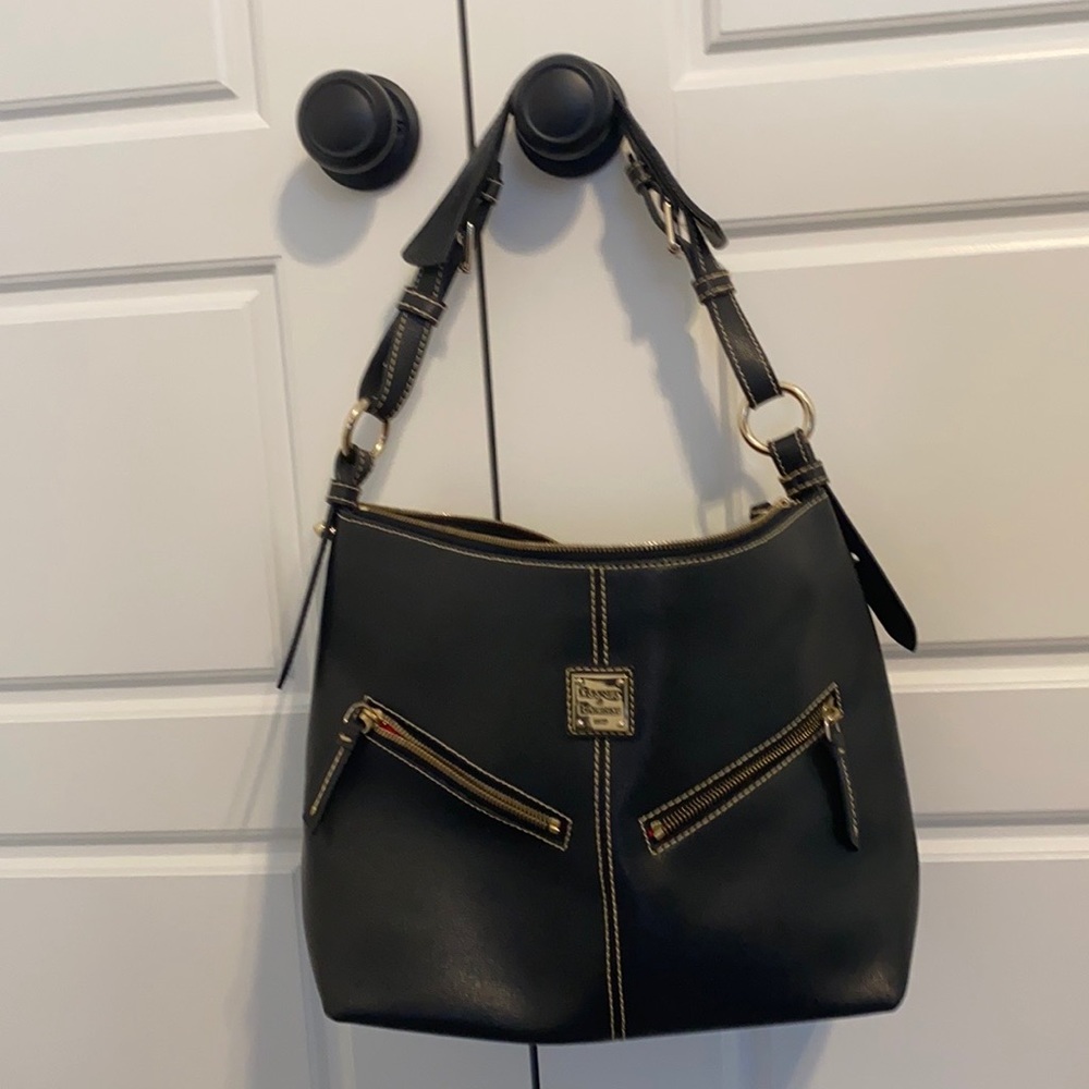 Dooney & Burke Black Leather Handbag